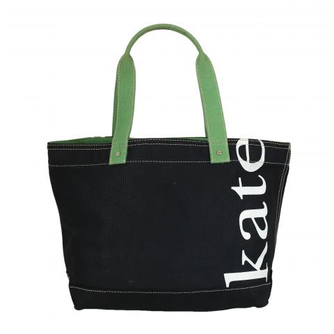 Kate spade black 2025 canvas tote